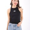 ALO YOGA FİTİLLİ HALTER YAKA CROP SİYAH