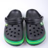 ÇOCUK CROCS CROCBAND İCONİC COMFORT TERLİK SİYAH YEŞİL