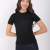 ZARA YUVARLAK YAKA KISA KOLLU KADIN T-SHIRT SİYAH